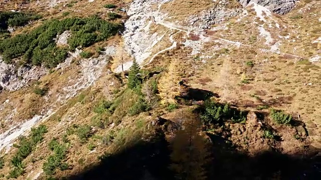 高空拍摄的高山视频素材