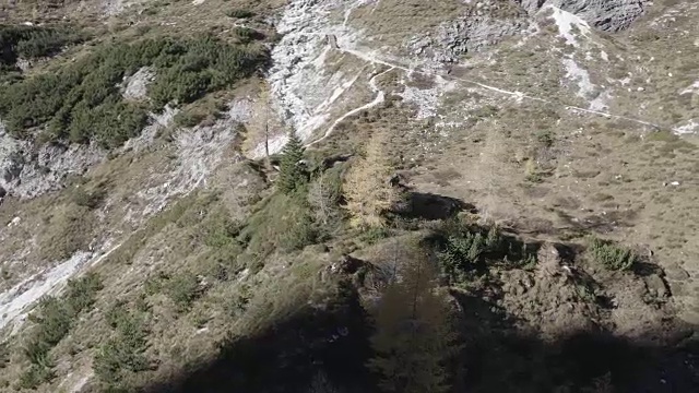 高空拍摄的高山视频素材