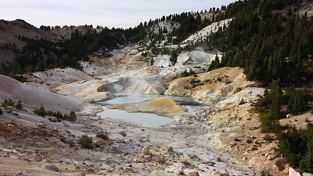 Bumpass Hell -拉森火山国家公园，加利福尼亚州，美国视频下载