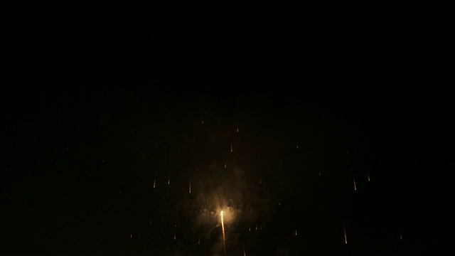 夜空中的烟花视频素材画面4