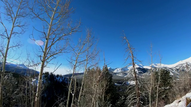 布雷肯里奇山脉，滑雪场，落基山脉视频素材