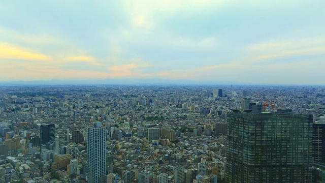 东京城市景观的时间流逝视频素材