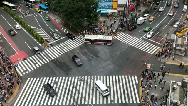 东京涉谷路口视频素材