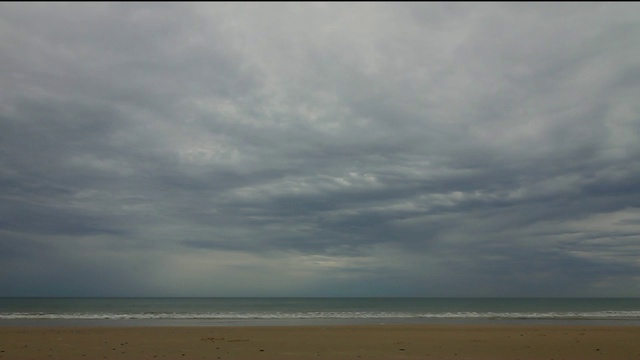 暴风雨的海滩视频素材