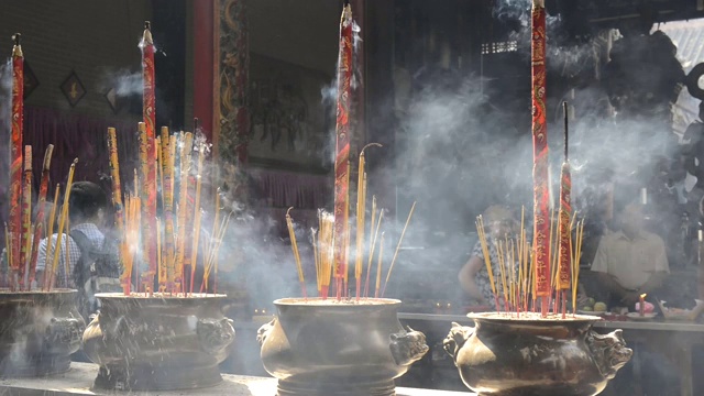 越南胡志明市泉庵佛塔视频素材