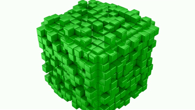 盒子形成立方体视频素材画面2