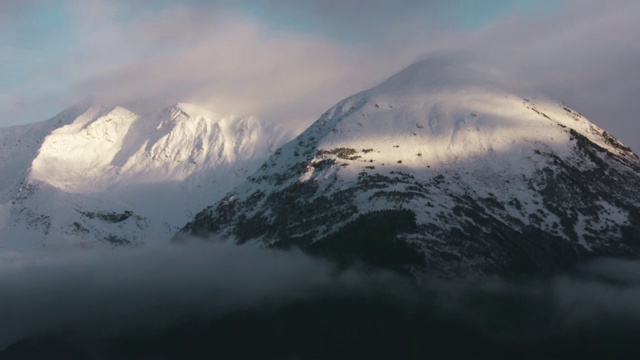 阿拉斯加山脉时间流逝视频素材