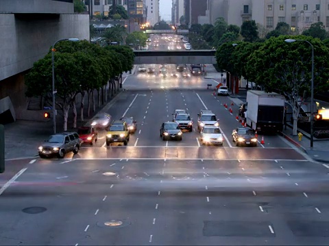 LA Traffic_C延时NTSC视频素材