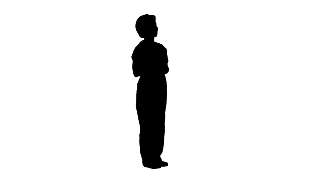 剪影工程师建筑工人女人着迷的结果视频素材画面4