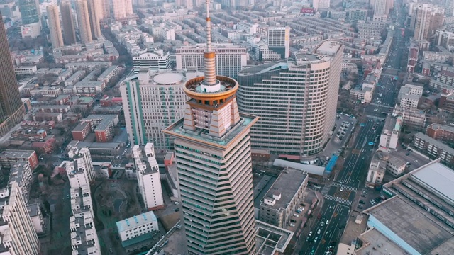 城市鸟瞰图视频素材画面1