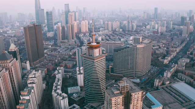 城市鸟瞰图视频素材画面2