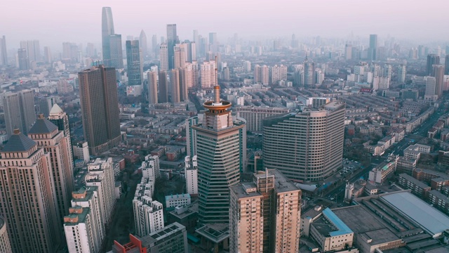 城市鸟瞰图视频素材画面4