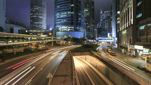 香港夜景的4K时间推移视频素材