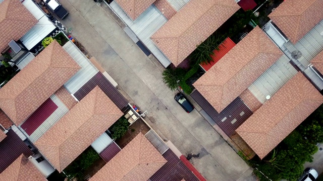 空中村的房子视频素材