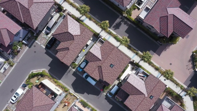 住宅区鸟瞰图视频素材画面1