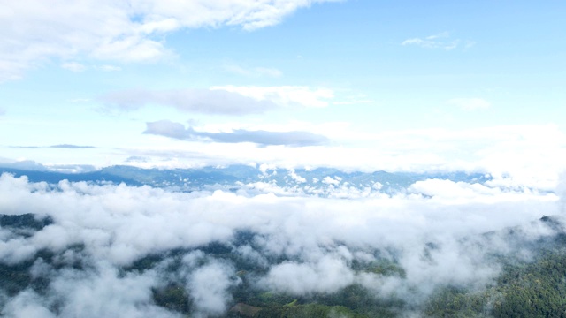 时光剪辑山景与白云视频素材