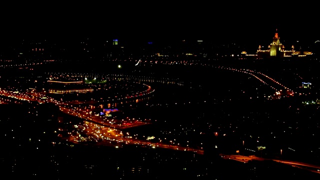 莫斯科夜景视频素材画面1