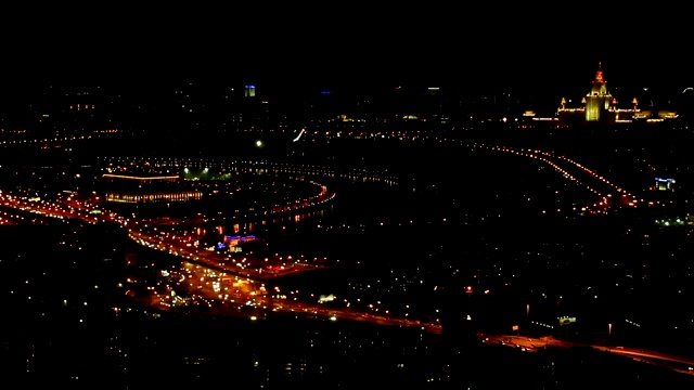 莫斯科夜景视频素材画面3