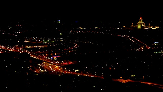 莫斯科夜景视频素材画面4