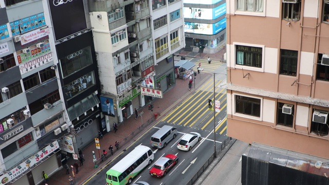 中国香港角步行街孟视频素材