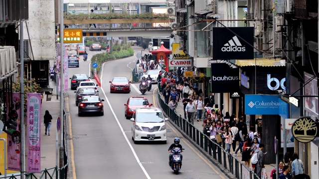 中国澳门的城市街道视频素材画面3