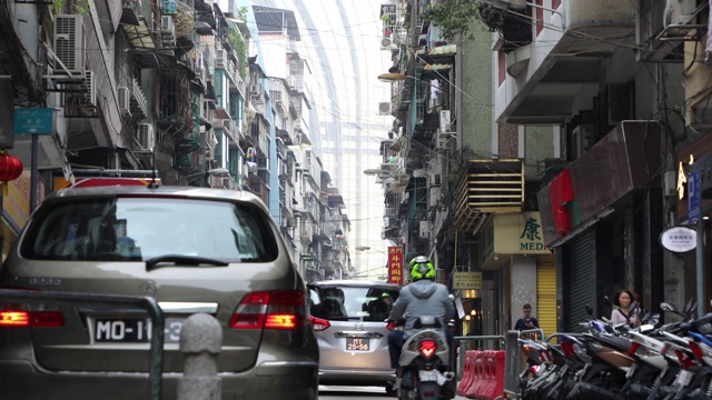 中国澳门的城市街道视频素材