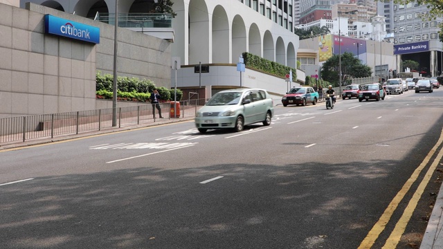 中国香港岛繁忙的街道视频素材