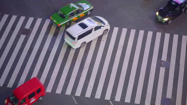 东京涩谷市行人交通视频素材