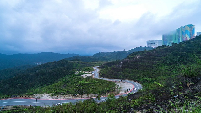 过度曝光戏剧性的天空云视频素材