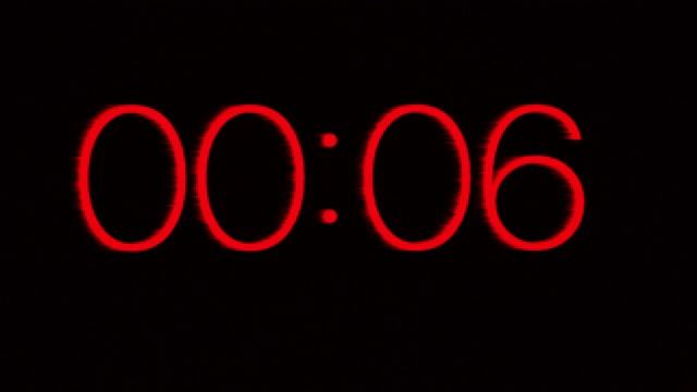 数字时钟计时器秒表倒计时从12秒到0秒与运动特效。Out of time, time flies, hurry, rush, emergency, urgency, deadline concept高清视频。视频下载