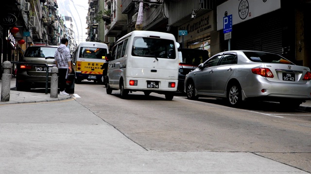 中国澳门的城市街道视频素材