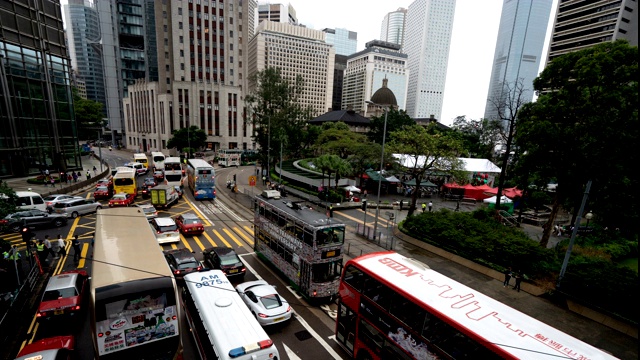 香港城市交通视频素材