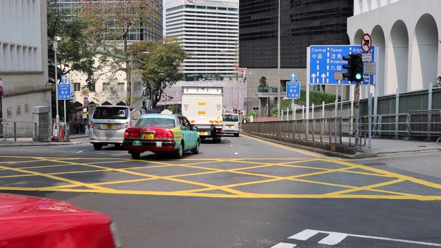 中国香港岛繁忙的街道视频素材