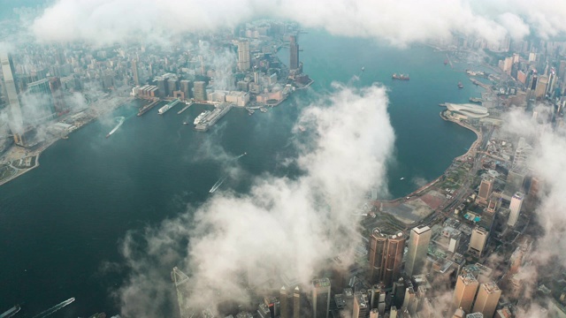 香港维多利亚港视频素材