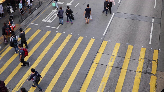 中国香港岛繁忙的街道视频素材