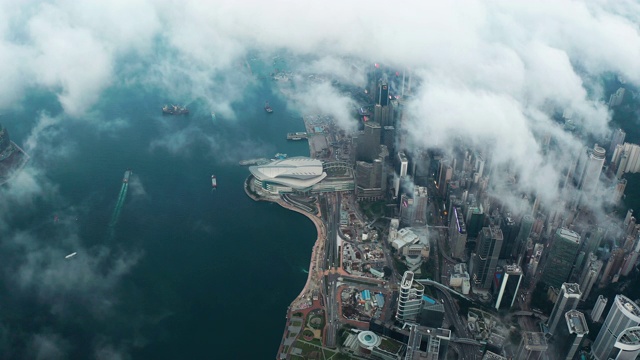 香港维多利亚港视频素材