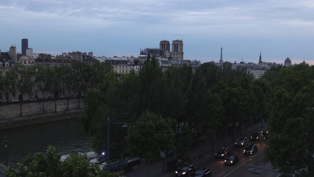 巴黎夜景视频素材