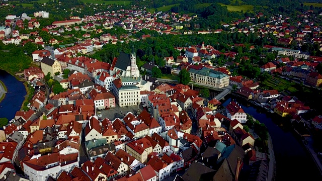 Č盒Krumlov。波西米亚。捷克共和国。视频素材