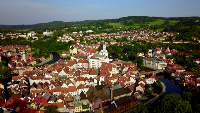 Č盒Krumlov。波西米亚。捷克共和国。视频素材