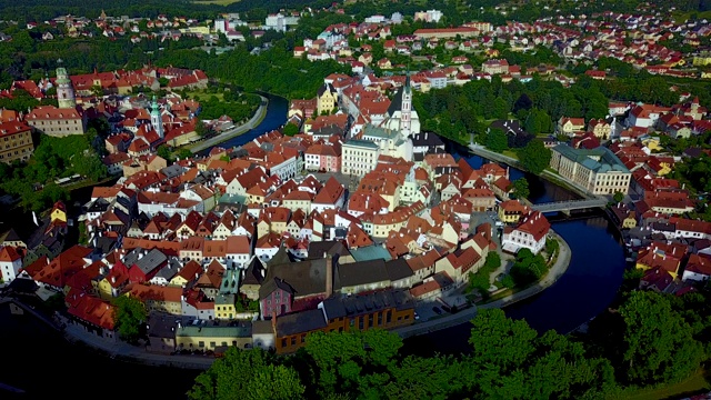 Č盒Krumlov。波西米亚。捷克共和国。视频素材