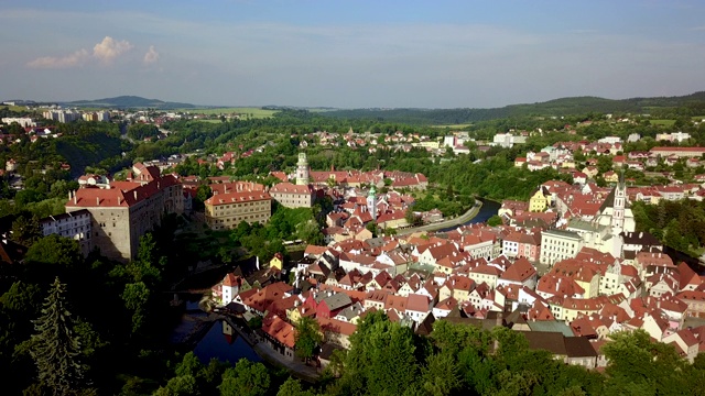 Č盒Krumlov。波西米亚。捷克共和国。视频素材