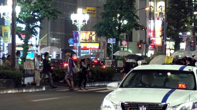 东京新宿十字路口视频素材