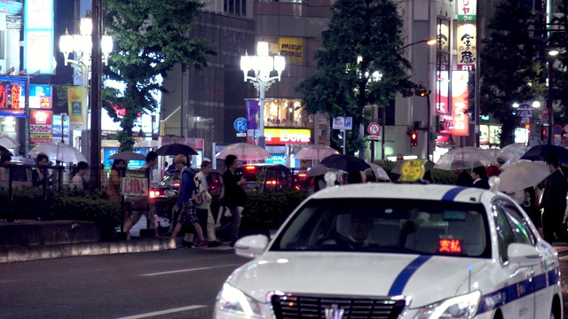 东京新宿十字路口视频素材