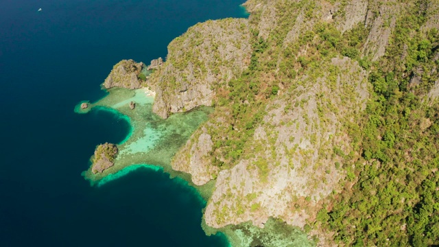 热带岛屿Busuanga，巴拉望，菲律宾视频素材