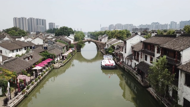 中国江南古镇的风景视频素材