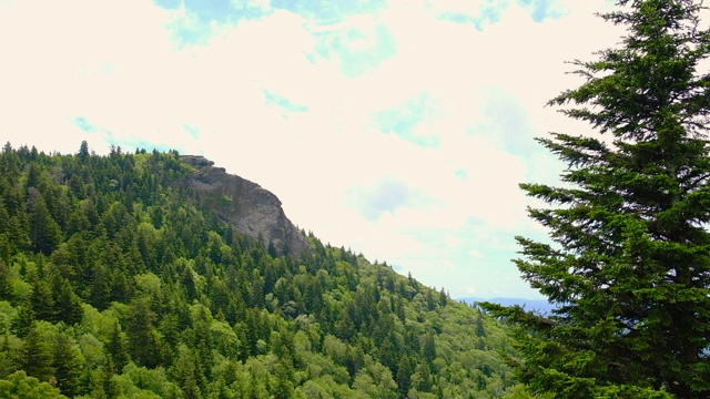 北卡罗莱纳州风景优美的山区景观，时光流逝视频素材