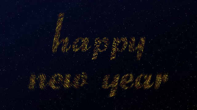 新年烟花动画视频素材画面4