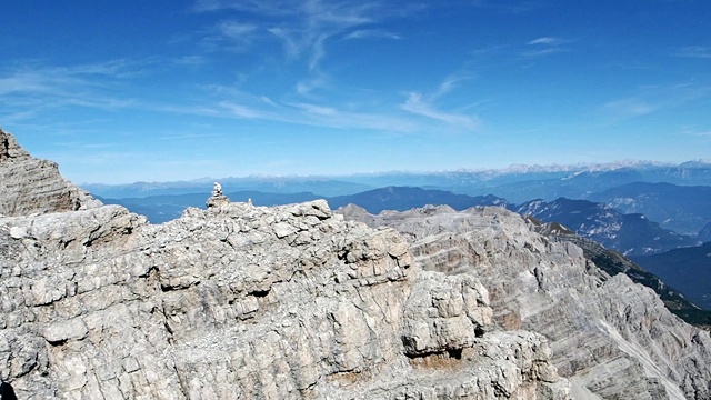 布伦塔白云石山的山峰。Trentino、意大利视频素材