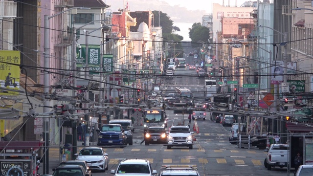 旧金山城市街道日出视频素材