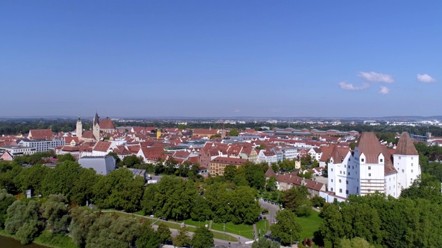 Ingolstadt New Castle (Neues Schloss)和Old Town视频素材